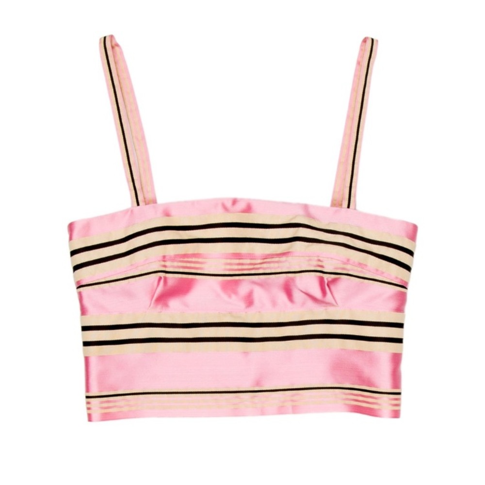 Issa size 2 Barneys New York pink striped bustier